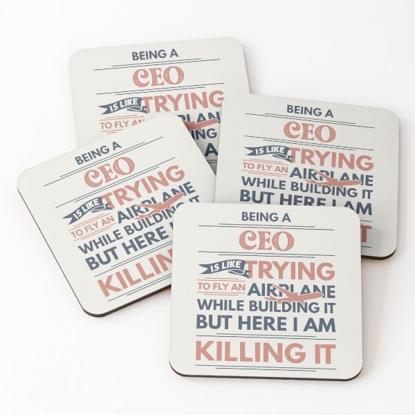 Item preview, Being A CEO Is Like Trying To Fly An Airplane While Building It But Here I Am Killing It Funny Gift idea CEO designed and sold by Mmmm3344.