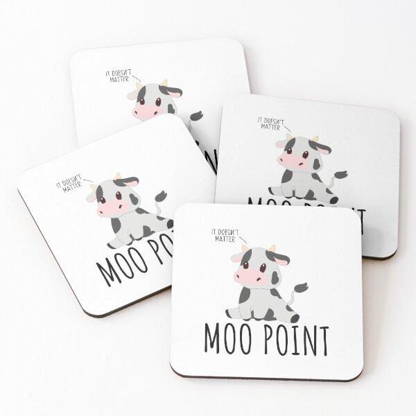 Item preview, Moo Point Cow Pun designed and sold by KGoPrintables.