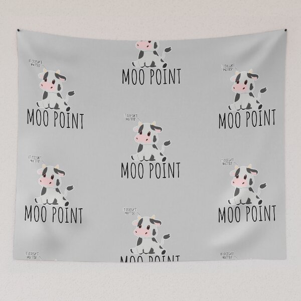 Item preview, Moo Point Cow Pun designed and sold by KGoPrintables.