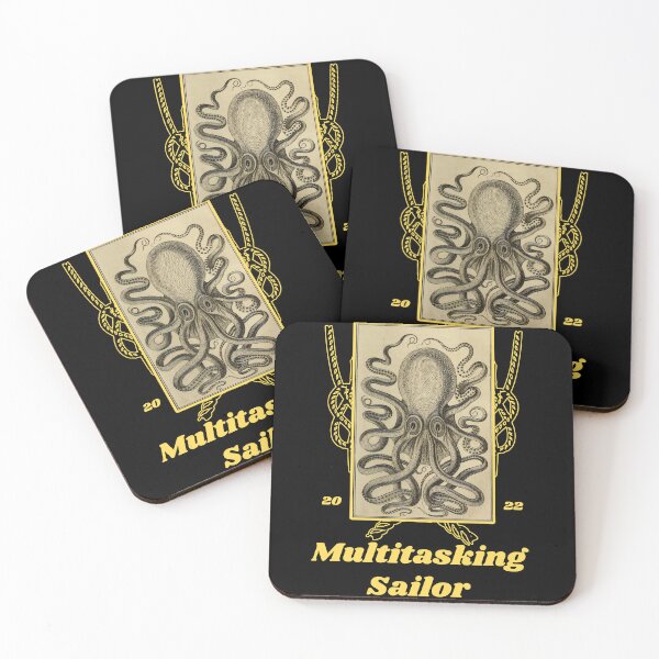 Item preview, 'Multitasking Sailor' Old Book Octopus Graphic - Funny Quotes Designs for T-shirts, stickers and other accessories designed and sold by Ridiculam Toga.