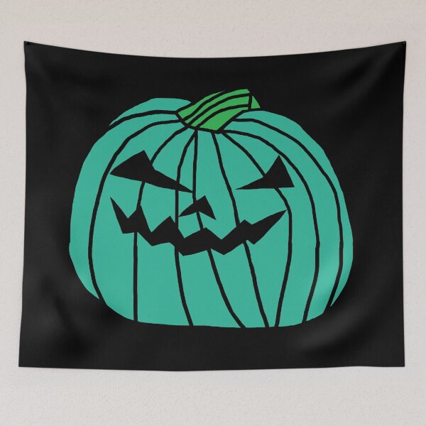 Item preview, Big Cyan Halloween Pumpkin  designed and sold by ellenhenry.