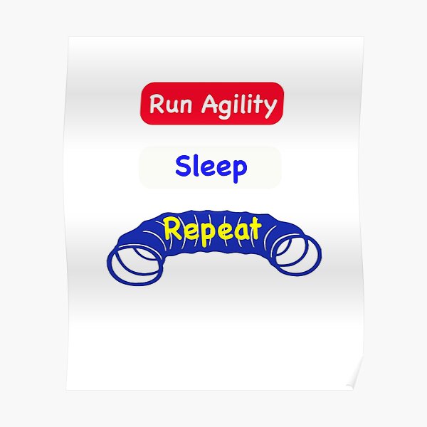 Run Agility; Sleep; Repeat Poster