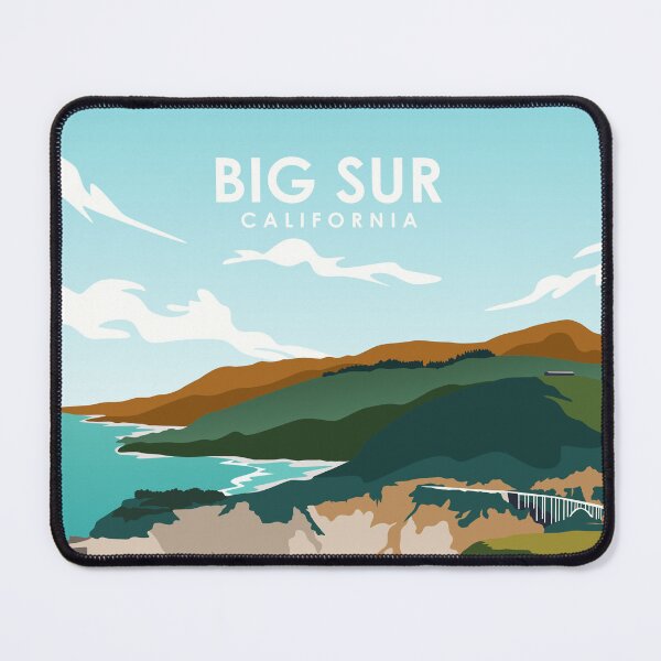 Item preview, Big Sur California Beach Coast Ocean Travel Poster designed and sold by Stadify.