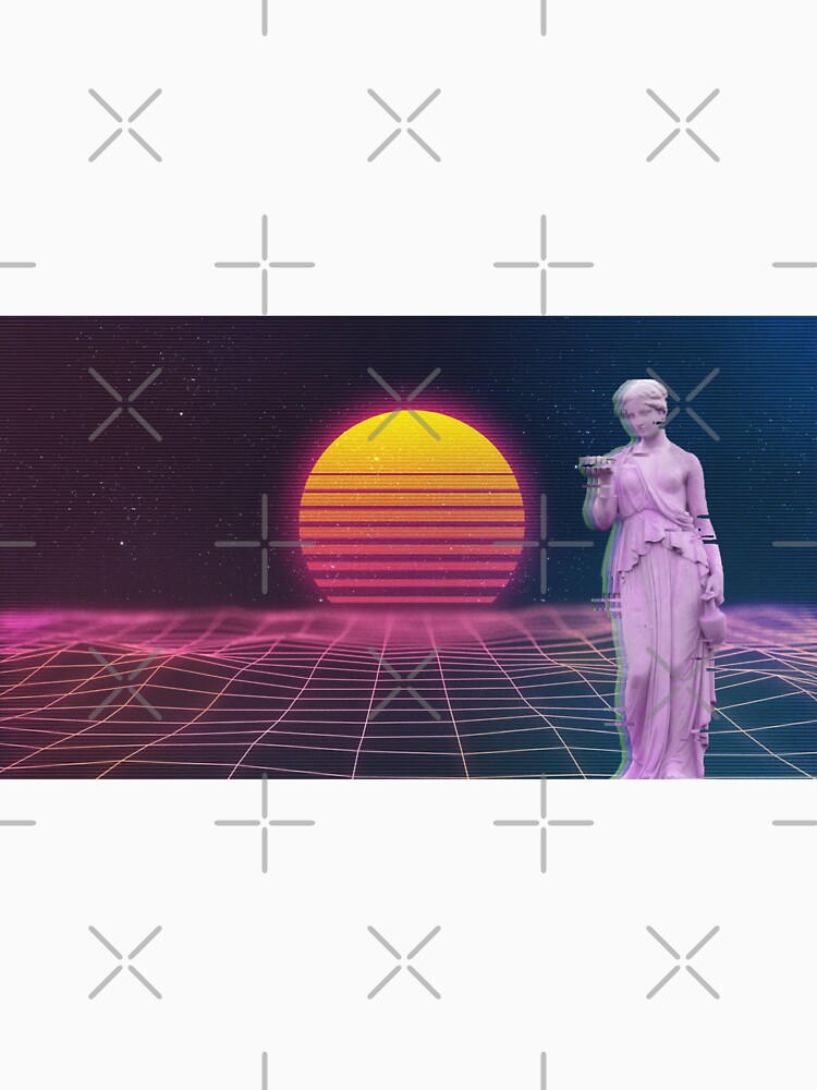 Thumbnail 7 of 7, Classic T-Shirt, Vaporwave Classical Art designed and sold by Bien Design.
