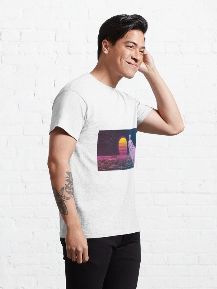 Thumbnail 5 of 7, Classic T-Shirt, Vaporwave Classical Art designed and sold by Bien Design.