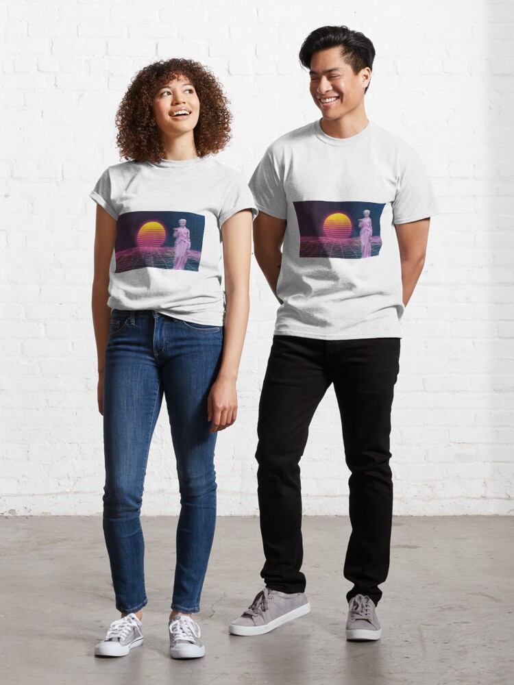Thumbnail 1 of 7, Classic T-Shirt, Vaporwave Classical Art designed and sold by Bien Design.