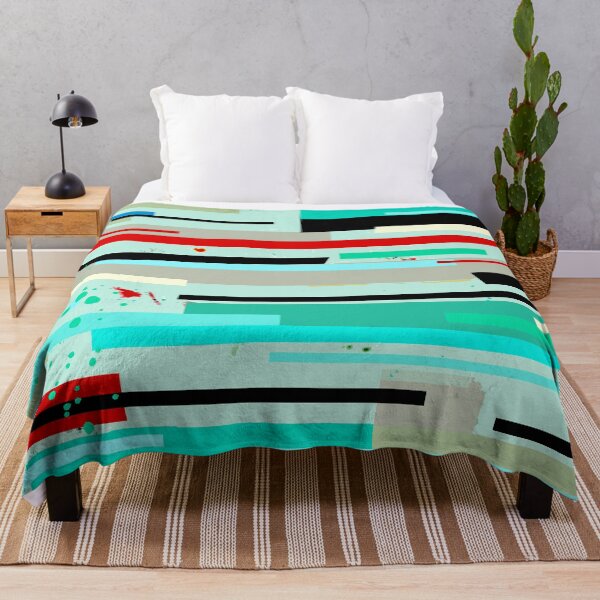 Item preview, Modern Minimalist Abstract Digital Painting - Horizontal Random Stripes designed and sold by MyArt23.