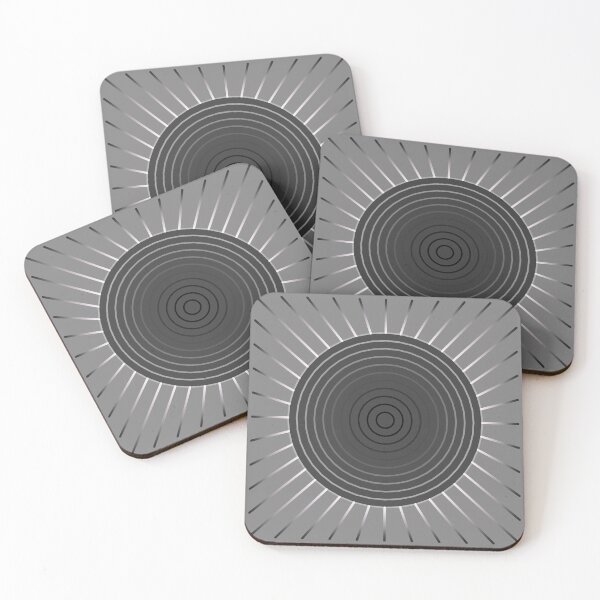 Item preview, Geometric Sunburst, Hematite Grey designed and sold by Marymarice.