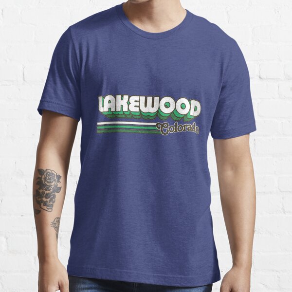 "Lakewood, CO City Stripes" Tshirt for Sale by retroready