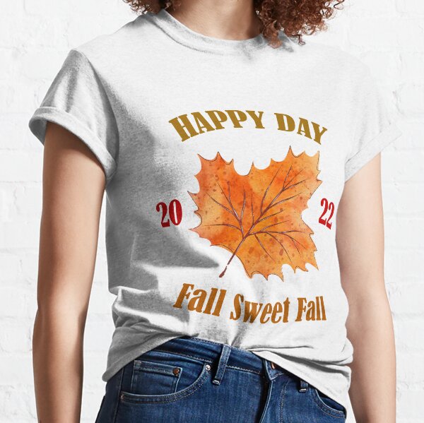  FALL INTO A GOOD BOOK Reader Autumn Reading Books Meme T-Shirt  : Clothing, Shoes & Jewelry