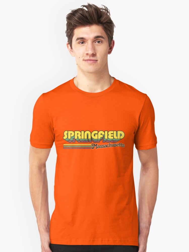 Alternate view of Springfield, MA | City Stripes Slim Fit T-Shirt