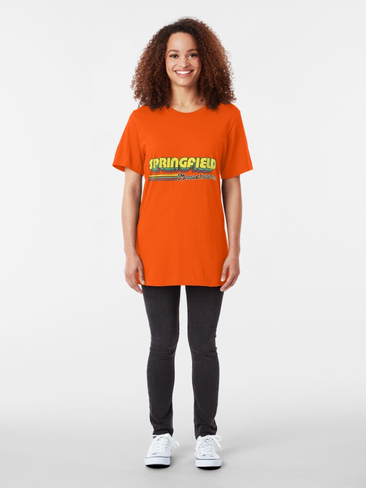 Alternate view of Springfield, MA | City Stripes Slim Fit T-Shirt