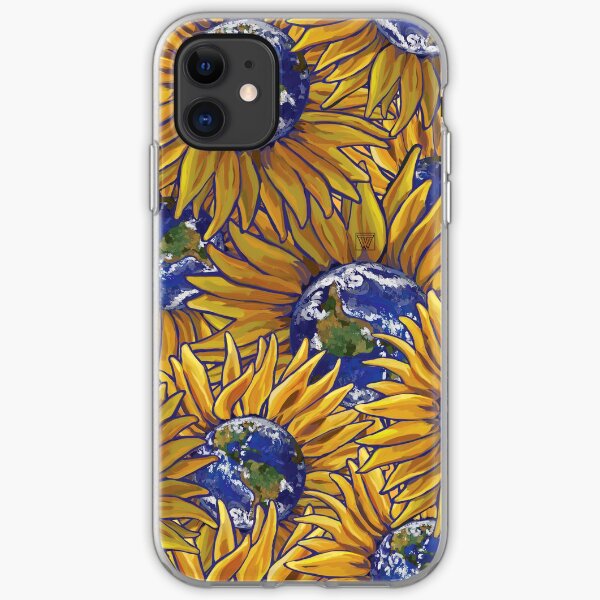 Sunflower Earth iPhone Soft Case