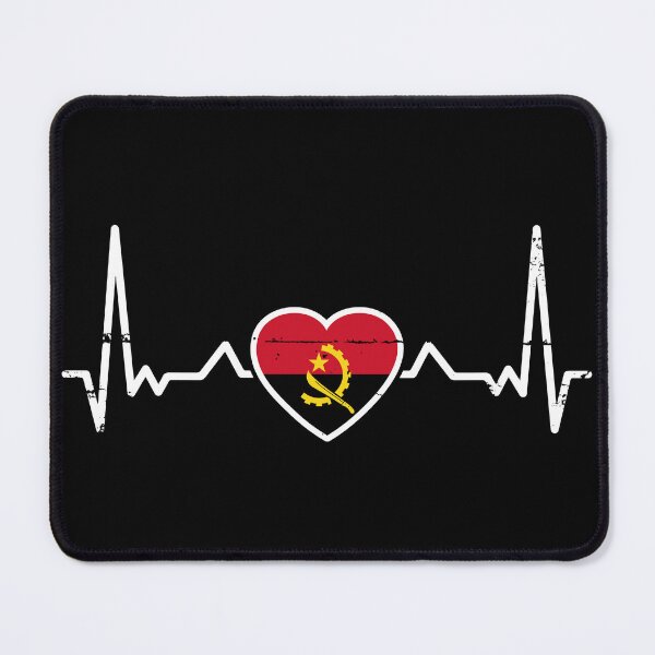 Item preview, Angola Heartbeat Angolan Flag Proud Angolan designed and sold by max-it-out.