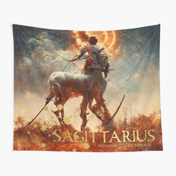 Star sign Sagittarius Tapestry