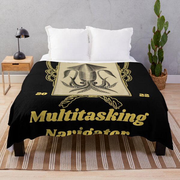 Item preview, 'Multitasking Navigator' Old Book Calamari Graphic - Funny Quotes Designs for T-shirts, stickers and other accessories designed and sold by Ridiculam Toga.