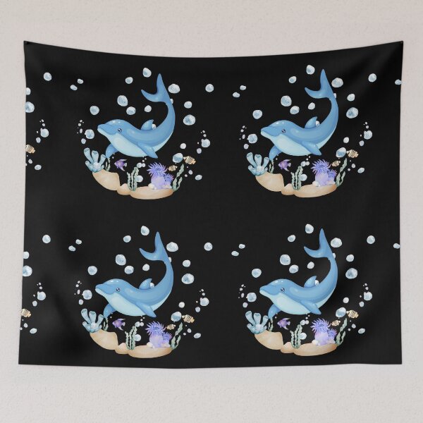 Item preview, Dolphin in the sea designed and sold by PlanetaDesign.