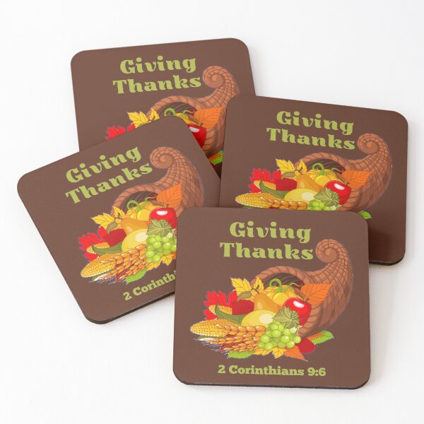 Item preview, Giving Thanks 2 Corinthians 9:6 designed and sold by RhondaCGoins.