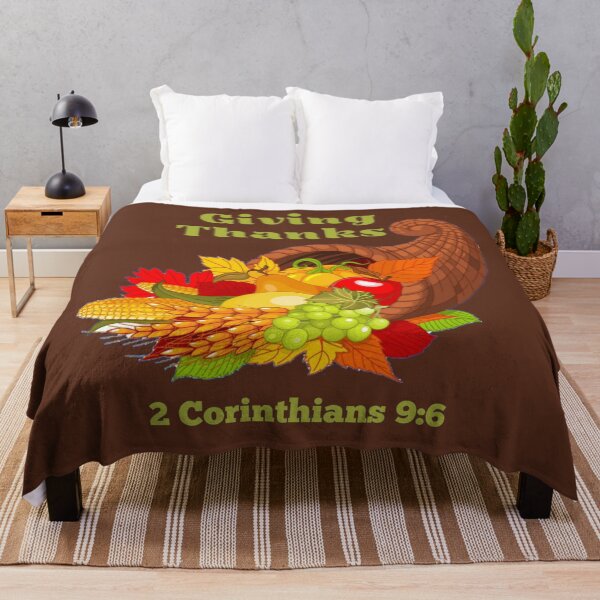 Item preview, Giving Thanks 2 Corinthians 9:6 designed and sold by RhondaCGoins.