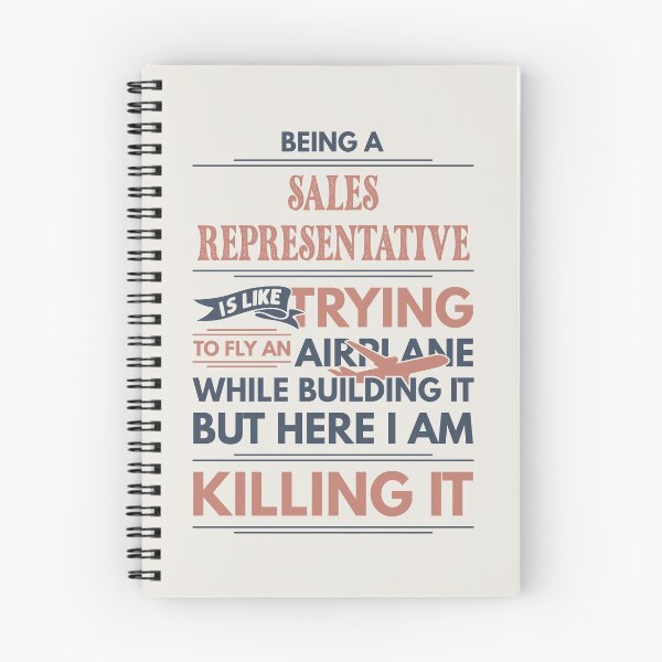 Item preview, Being A Sales Representative Is Like Trying To Fly An Airplane While Building It But Here I Am Killing It Funny Gift idea Sales Representative designed and sold by Mmmm3344.