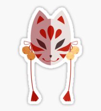 Kitsune mask Sticker