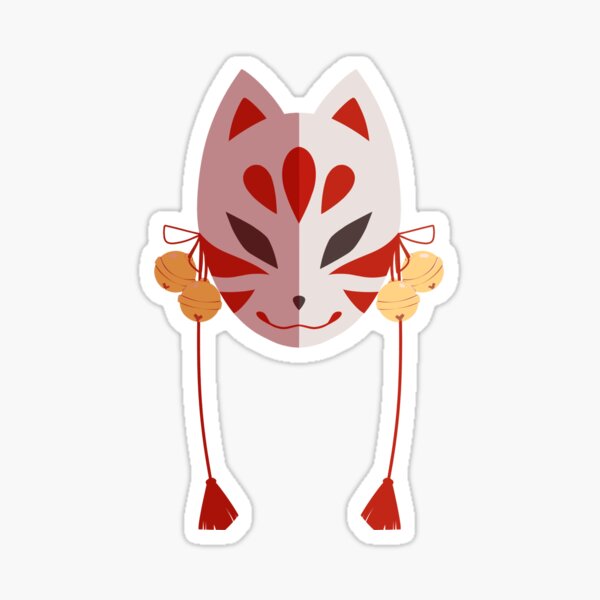 Kitsune mask Sticker