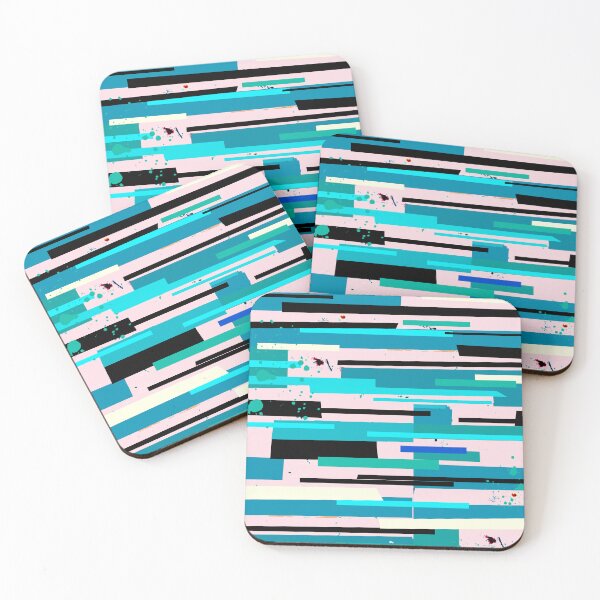 Item preview, Modern Minimalist Abstract Digital Painting - Horizontal Random Stripes designed and sold by MyArt23.