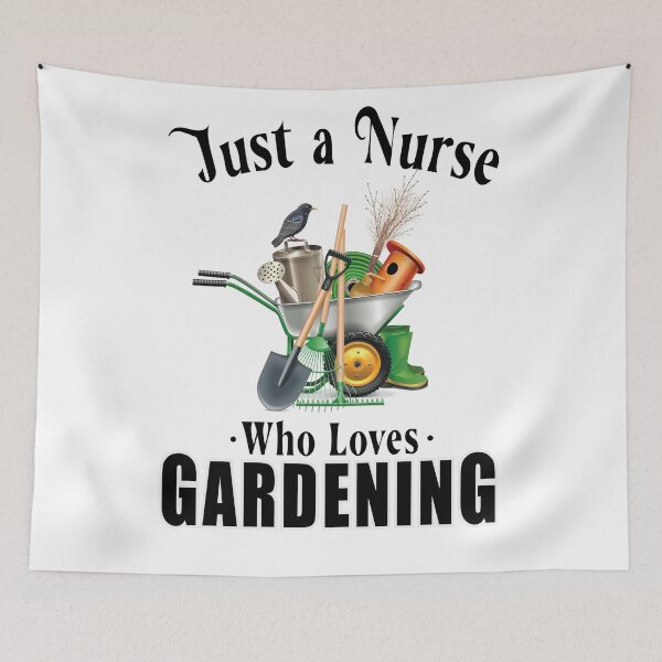 Item preview, Just a nurse who loves gardening designed and sold by TaraGbear.