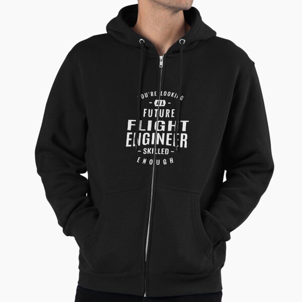Flight Engineer Zipped Hoodie