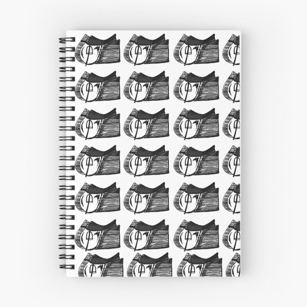 Item preview, English Saddle Pattern Print in Coal designed and sold by London-Fields.