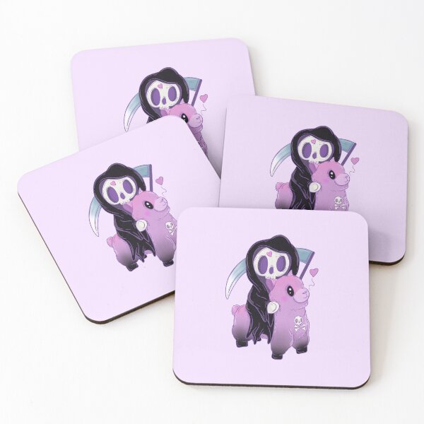 Item preview, Death rides in on a pink lama designed and sold by Jess.a.creates.