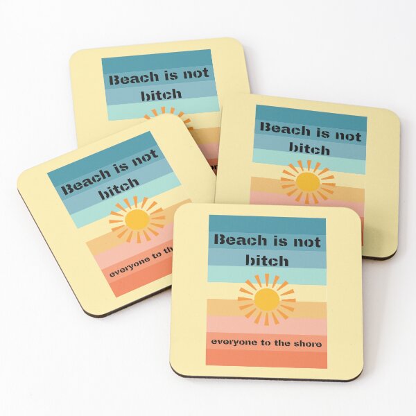 Item preview, Beach is not bitch colorful illustration. designed and sold by sarantis.