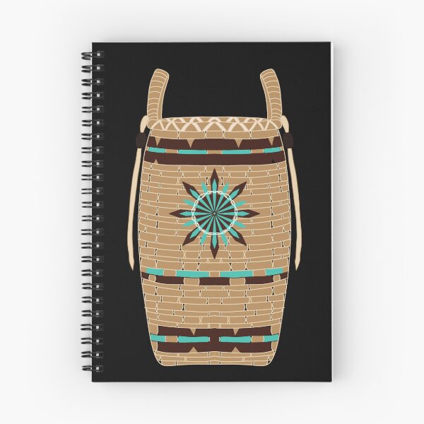 Item preview, Turquoise black ash basket designed and sold by Niibidoon.