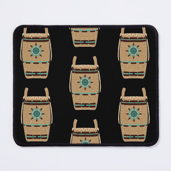 Item preview, Turquoise black ash basket designed and sold by Niibidoon.
