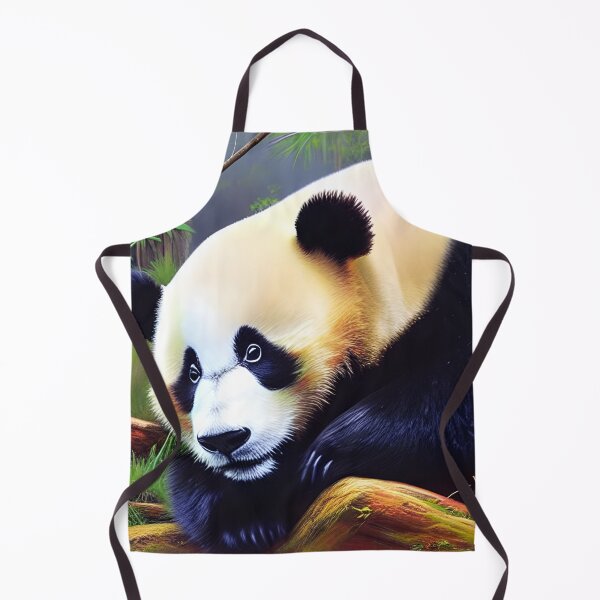 Artikelvorschau, Nachdenklicher Panda in der Natur Bambuswald AI generierte Kunstwerke entworfen und verkauft von RaccoonUprising.