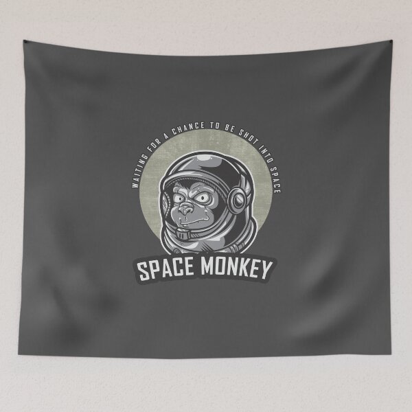 Item preview, Space Monkey - Waiting for a chance to be shot into space designed and sold by Delta12Designs.