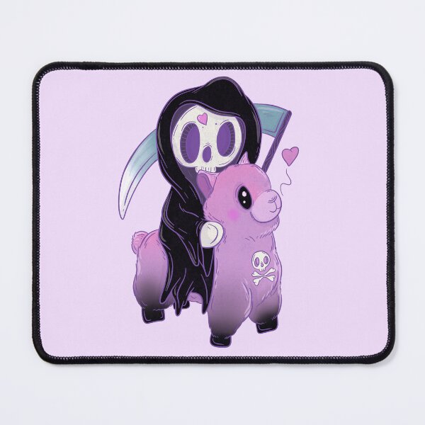 Item preview, Death rides in on a pink lama designed and sold by Jess.a.creates.