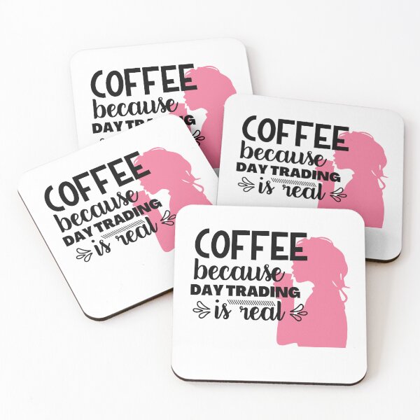 Item preview, Funny Coffee Lover Gift, Day Trader Gift, Day Trading, Female Trader and Investor, Gift for stock market, crypto, forex, options female day trader, Coffee because day trading is real designed and sold by TradingTeesKids.
