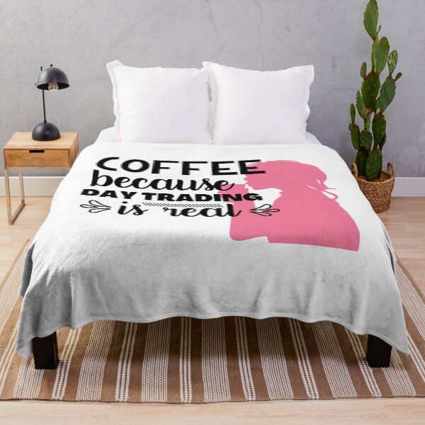 Item preview, Funny Coffee Lover Gift, Day Trader Gift, Day Trading, Female Trader and Investor, Gift for stock market, crypto, forex, options female day trader, Coffee because day trading is real designed and sold by TradingTeesKids.