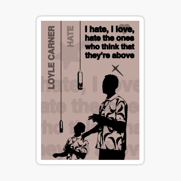 Item preview, Loyle Carner Poster Hugo Album Hate Lyrics Artwork designed and sold by jamiejonesuk.