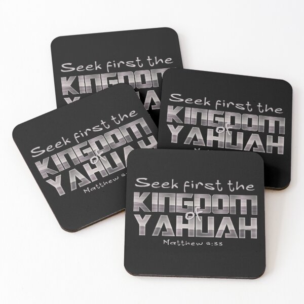 Item preview, Seek First the Kingdom of Yahuah (God) - Christian Hebrew Verse for T-shirt designed and sold by Narrow-Path.