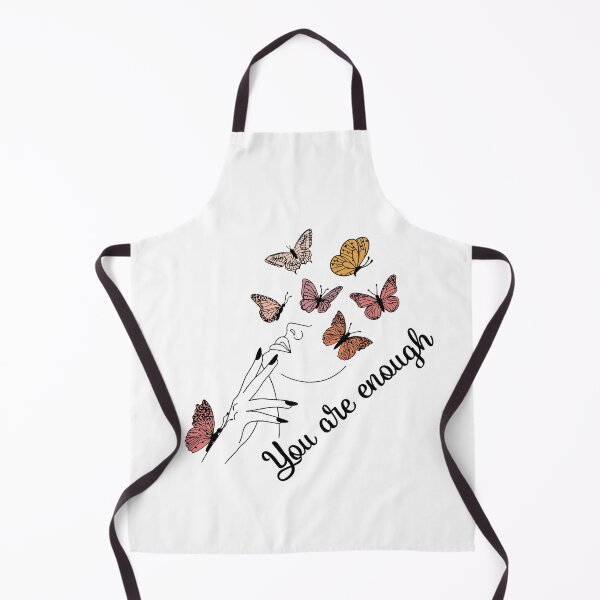 Item preview, MODERN AND ELEGENT WITH BUTTERFLIES QUOTE " YOU ARE ENOUGH " MENTAL HEALTH AWARENESS ESSENTIAL TSHIRT designed and sold by GhostAmine.