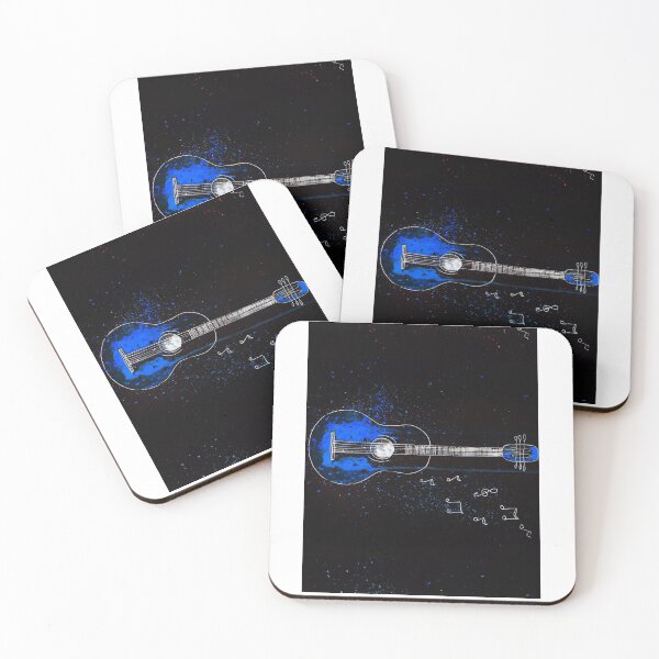 Item preview, Blue Neon Guitar, Music design designed and sold by Dven-Clothes.
