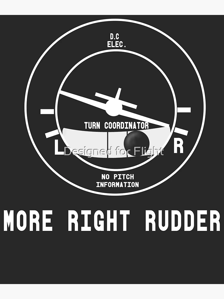 Thumbnail 3 of 3, Poster, More Right Rudder CFI Flight Instructor Design designed and sold by Designed for Flight.