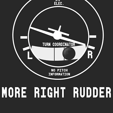 Artwork thumbnail, More Right Rudder CFI Flight Instructor Design by Designed for Flight