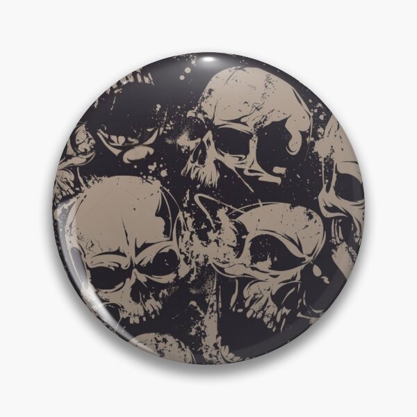 Item preview, Grunge skulls seamless pattern designed and sold by ketkidesign.
