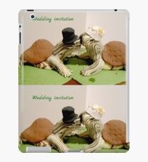 Wedding invitation. Turtle quirky wedding invitation iPad Case/Skin