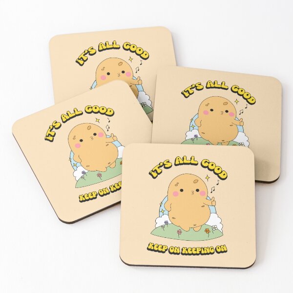 Item preview, Cute Kawaii Potato - It's all good keep on keeping on - Retro 90s Vintage Cartoon #2 designed and sold by Annisa Yuwanda.
