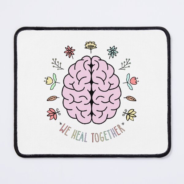 Item preview, VINTAGE AND PEACEFULL FLORAL QUOTE " WE HEAL TOGETHER " MENTAL HEALTH AWARENESS ESSENTIAL TSHIRT designed and sold by GhostAmine.