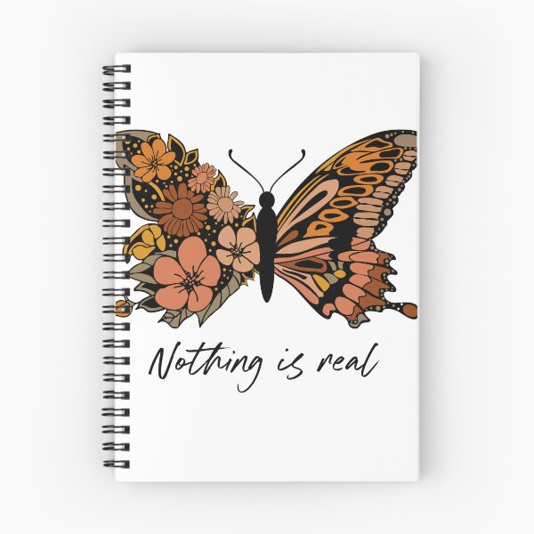 Item preview,  VINTAGE AND BUTTERFLIY FLORAL QUOTE " NOTHING IS REAL " MENTAL HEALTH AWARENESS ESSENTIAL TSHIRT GIFT FOR WIFE GIFT FOR GIRLFRIEND GIFT FOR MOTHER GIFT FOR SISTER  designed and sold by GhostAmine.